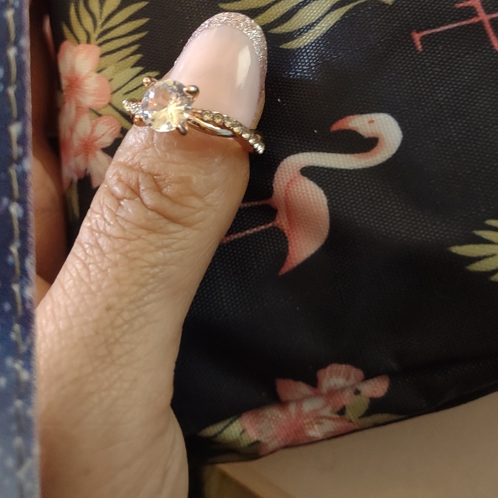 Rose gold ring